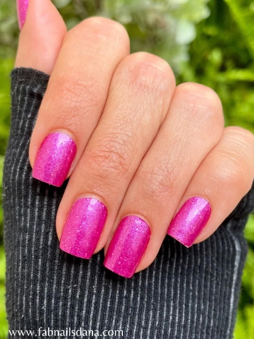 "Show Time" Color Street Hot Pink Glitter Dry Nail Polish Strips